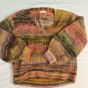 Lou & Grey Multicolor V-Neck Sweater
